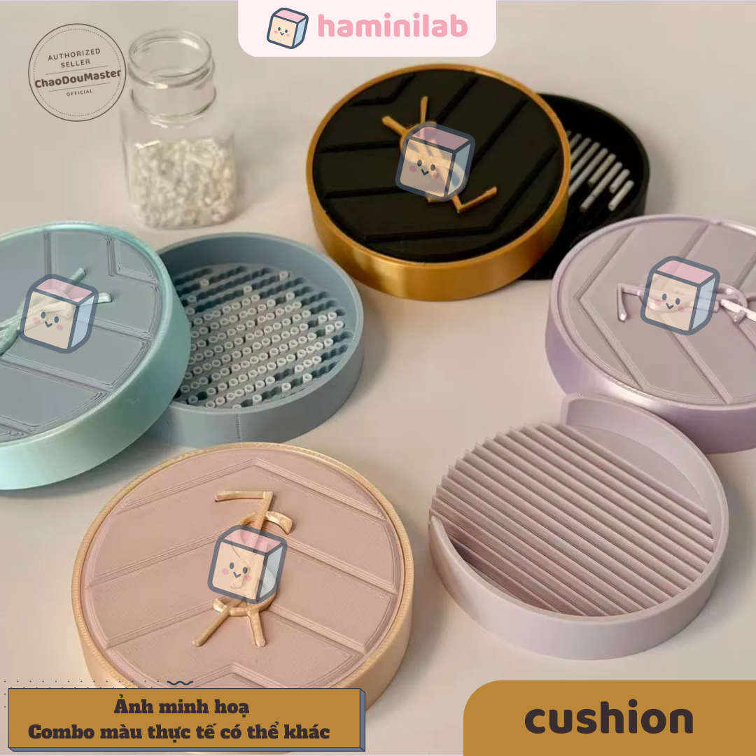 Khay xỏ hạt nhựa ủi 2,6mm HAMINI khay hình cushion