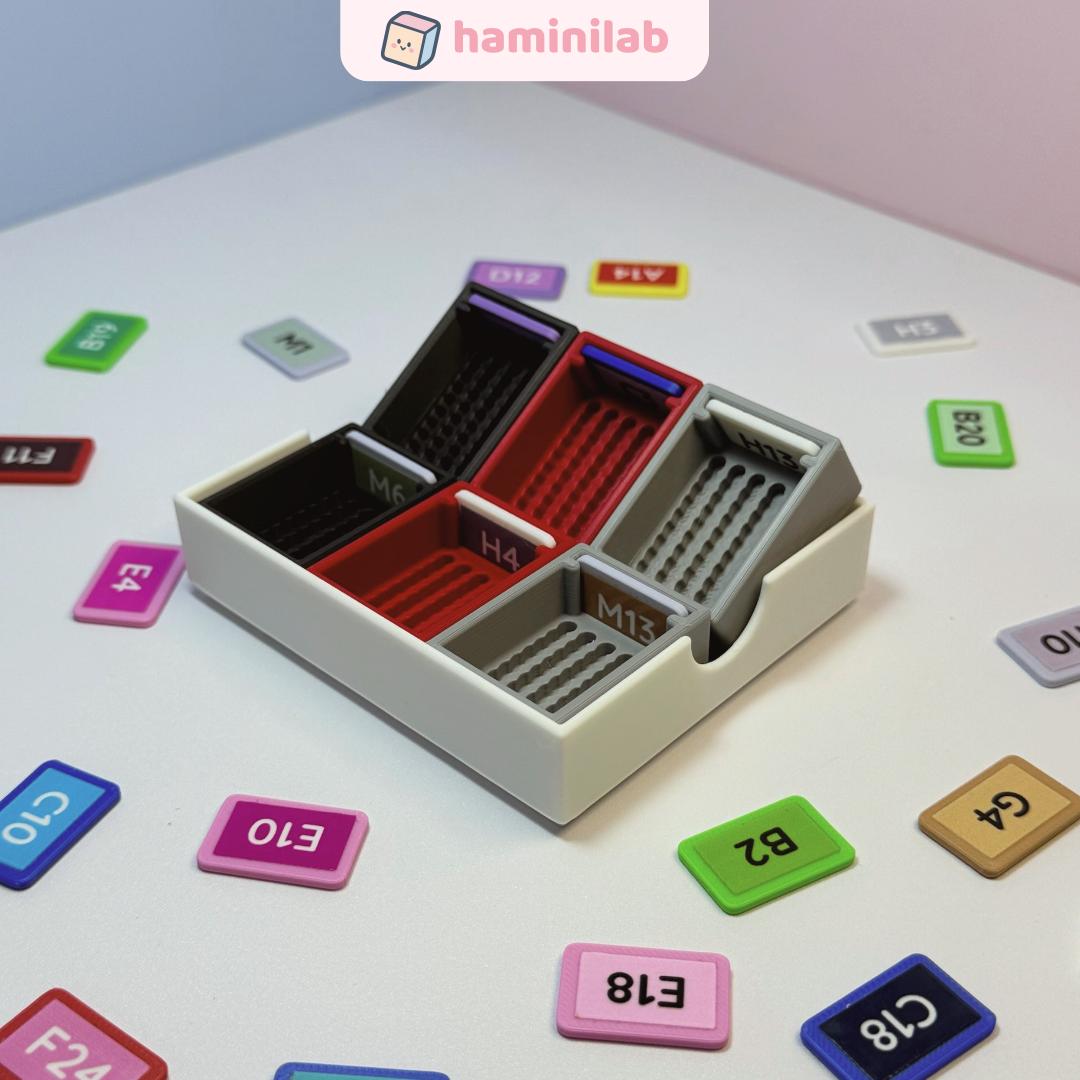 Khay cắm hạt nhựa ủi 2,6mm phiên bản mini HAMINI khay dựng hạt nhựa tiện lợi nhiều ô hạt nhựa ủi 2.6mm, ảnh 4