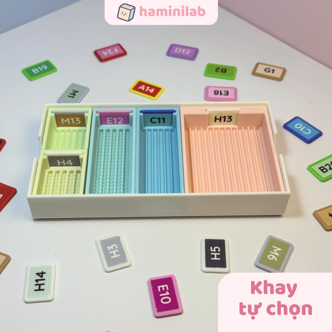 Khay cắm hạt và khay xỏ hạt nhựa ủi 2,6mm nhiều phiên bản HAMINI khay dựng hạt nhựa tiện lợi nhiều ô hạt nhựa ủi 2.6mm