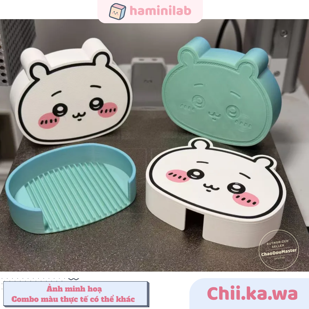 Khay xỏ hạt nhựa ủi 2,6mm HAMINI khay hình gấu
