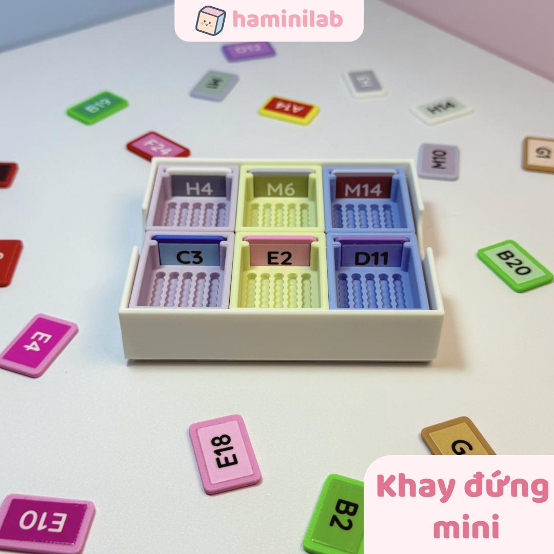 Khay cắm hạt nhựa ủi 2,6mm phiên bản mini HAMINI khay dựng hạt nhựa tiện lợi nhiều ô hạt nhựa ủi 2.6mm