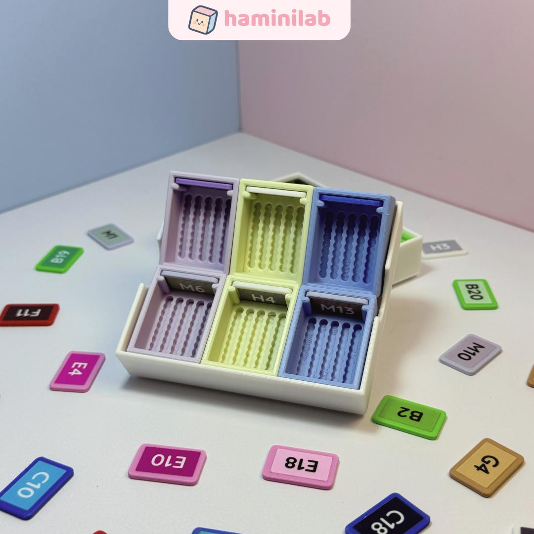 Khay cắm hạt nhựa ủi 2,6mm phiên bản mini HAMINI khay dựng hạt nhựa tiện lợi nhiều ô hạt nhựa ủi 2.6mm, ảnh 6