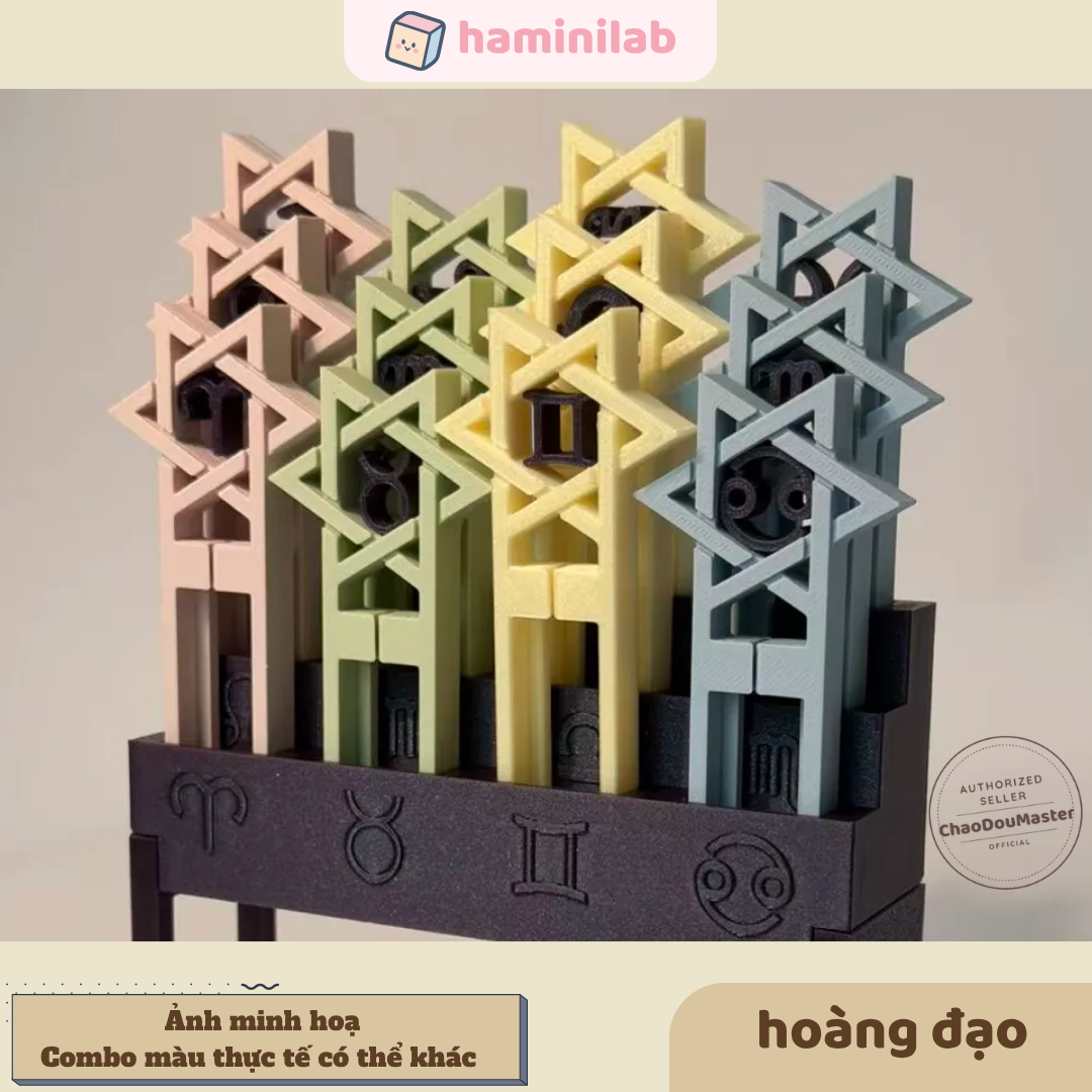 Dụng Cụ Gác Kim Hạt Nhựa Ủi HAMINI 2.6mm Hỗ Trợ Sắp Xếp Và Lưu Trữ  Hình 12 cung hoàng đạo phù hợp mọi loại kim đôi và kim đơn
