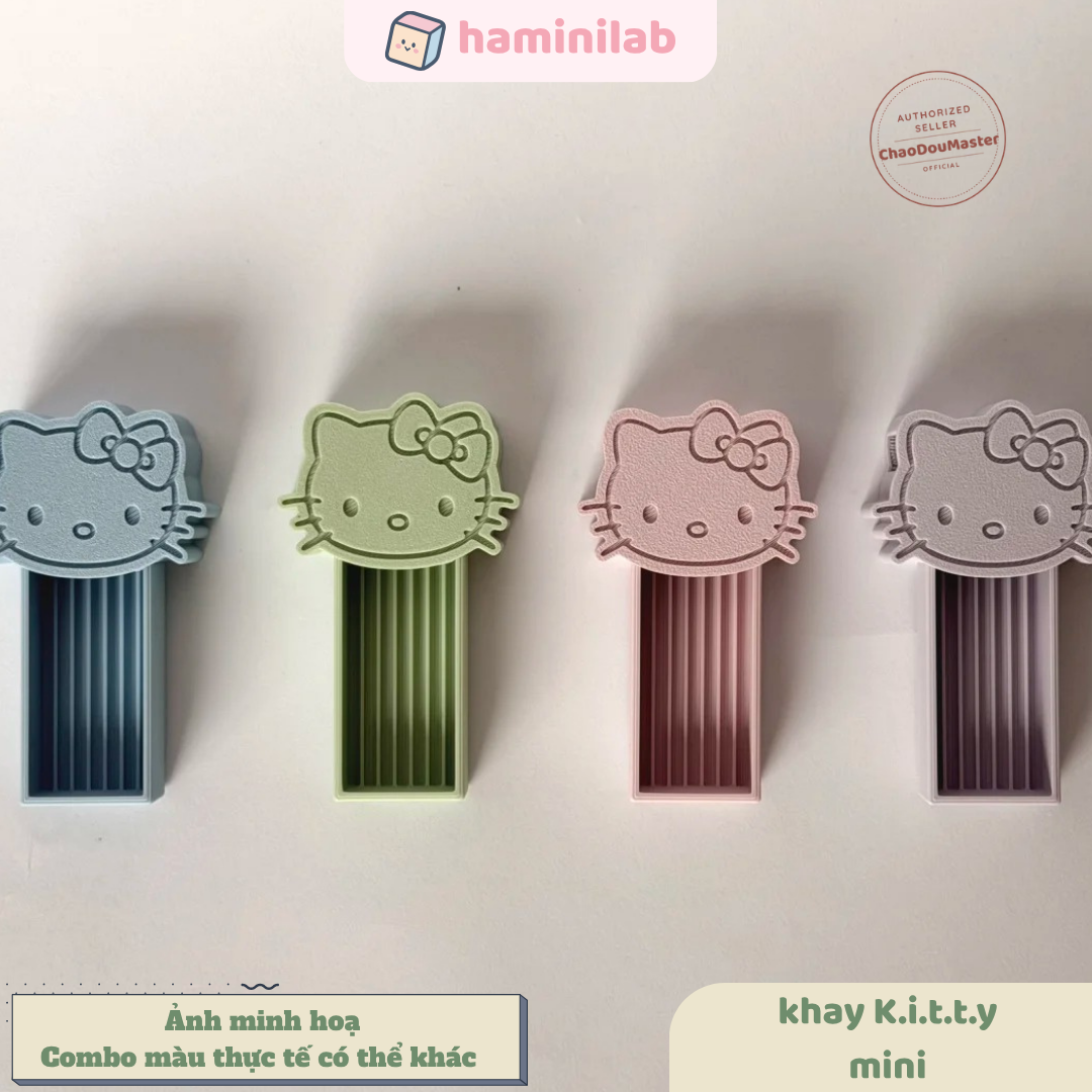 Khay xỏ hạt nhựa ủi 2,6mm HAMINI khay hình K.i.t.t.y mini