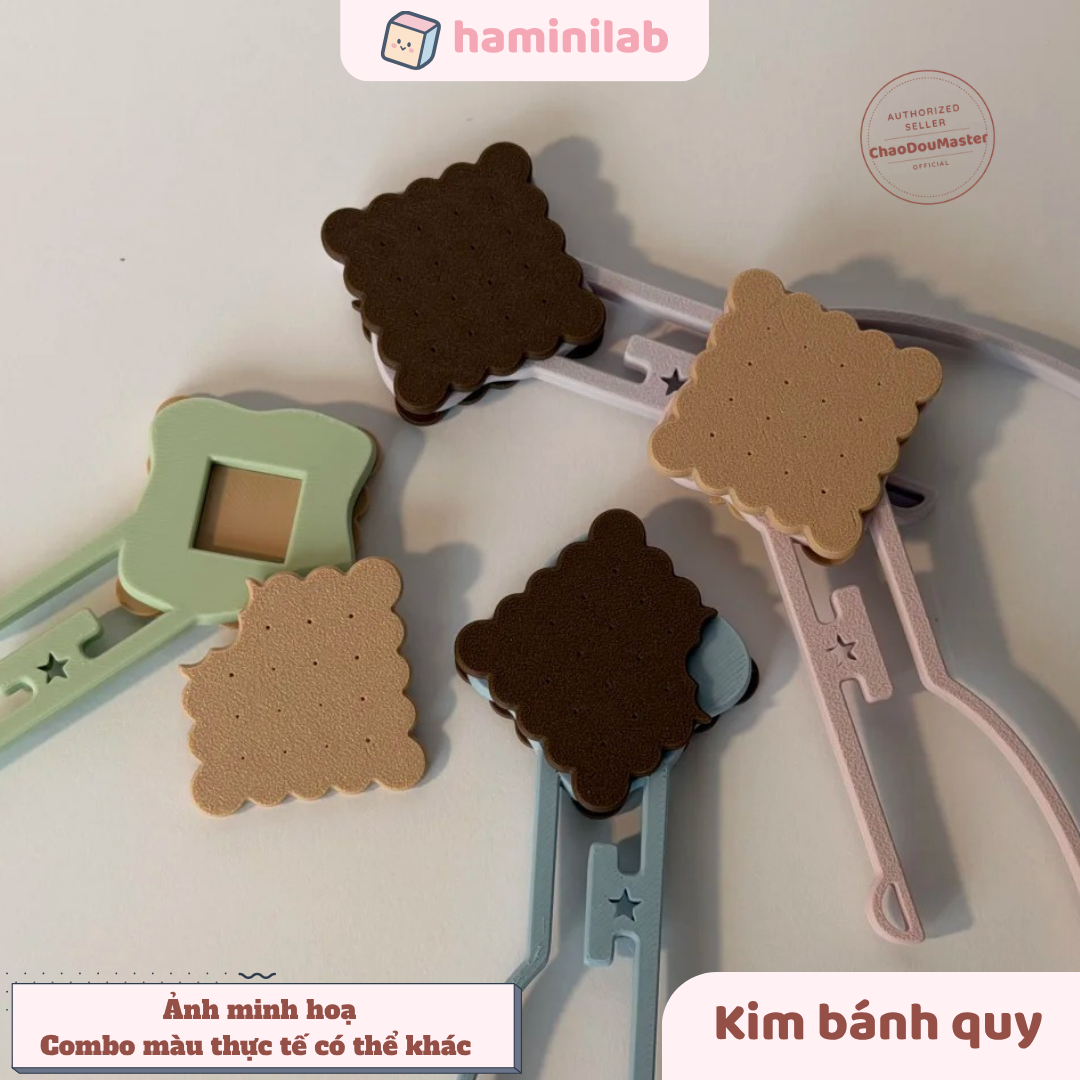 Kim đơn hình bánh quy gắp hạt nhựa ủi 2.6mm HAMINI hỗ trợ xếp đính hạt pixel art chính xác tiện lợi, đồ chơi DIY handmade
