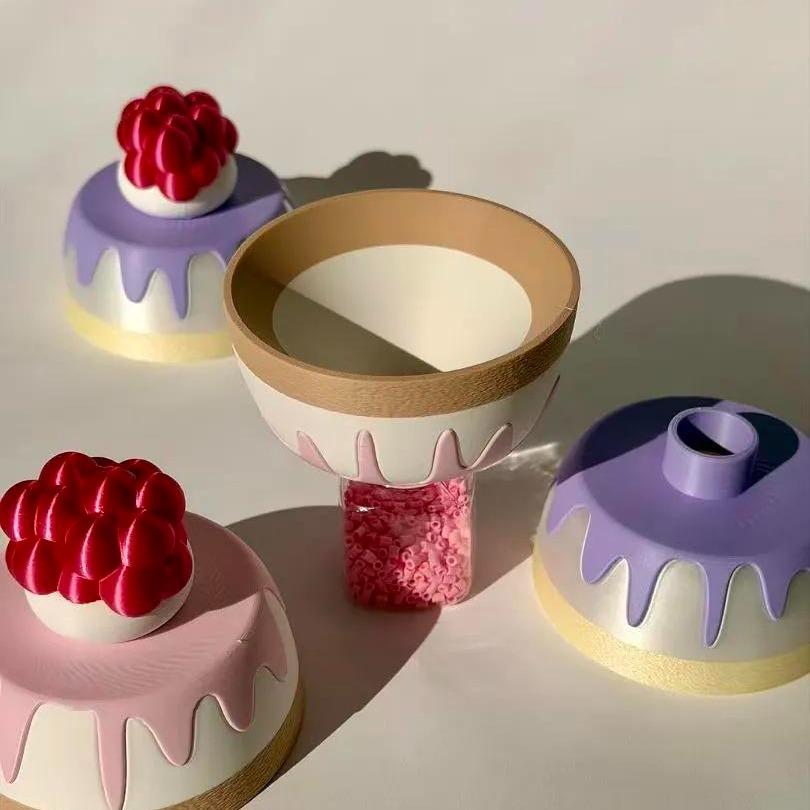 Phễu đổ hạt nhựa ủi HAMINI hỗ trợ gom và phân loại hạt hình Cake, ảnh 2