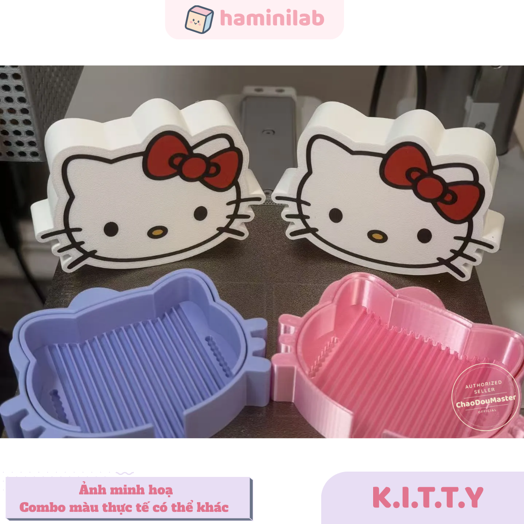 Khay xỏ hạt nhựa ủi 2,6mm HAMINI khay hình K.i.t.t.y