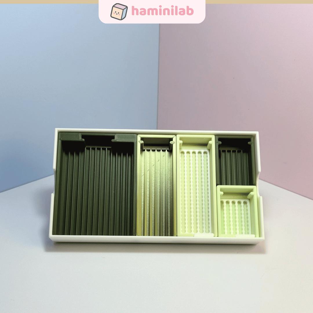 Khay cắm hạt và khay xỏ hạt nhựa ủi 2,6mm nhiều phiên bản HAMINI khay dựng hạt nhựa tiện lợi nhiều ô hạt nhựa ủi 2.6mm, ảnh 7