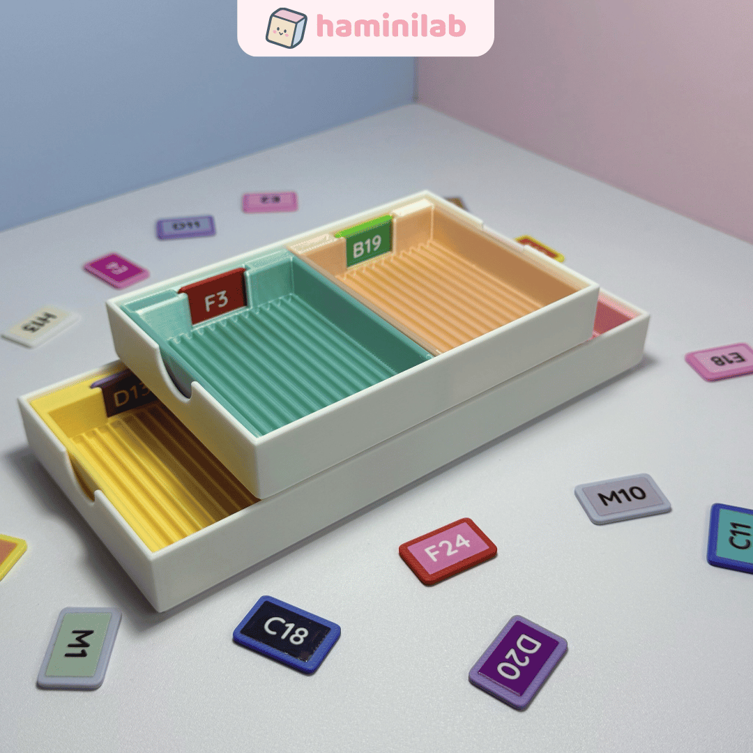 Khay xỏ hạt nhựa ủi 2,6mm phiên bản to HAMINI khay dựng hạt nhựa tiện lợi nhiều ô hạt nhựa ủi 2.6mm, ảnh 5