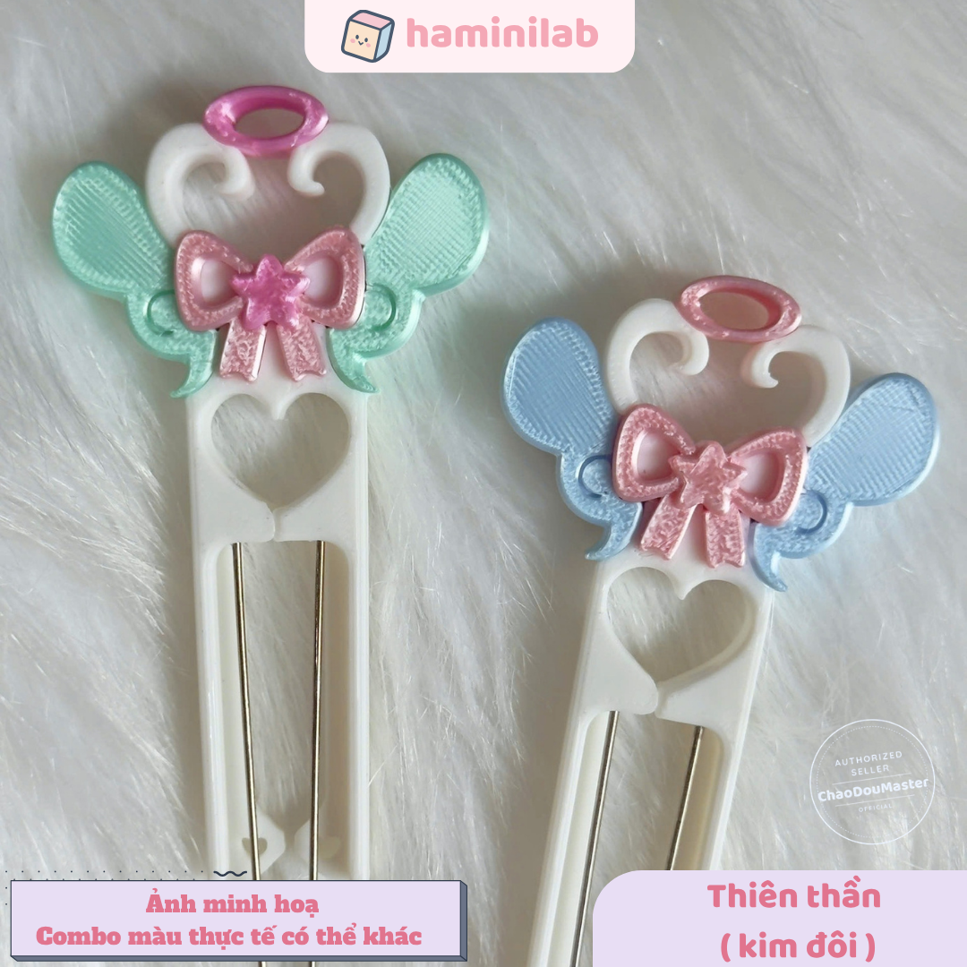 Kim đôi thiên thần gắp hạt nhựa ủi 2.6mm HAMINI hỗ trợ xếp đính hạt pixel art chính xác tiện lợi, đồ chơi DIY handmade