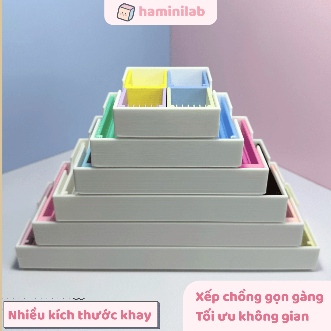 Khay xỏ hạt nhựa ủi 2,6mm HAMINI tiện lợi nhiều ô hạt nhựa ủi 2.6mm, ảnh 2
